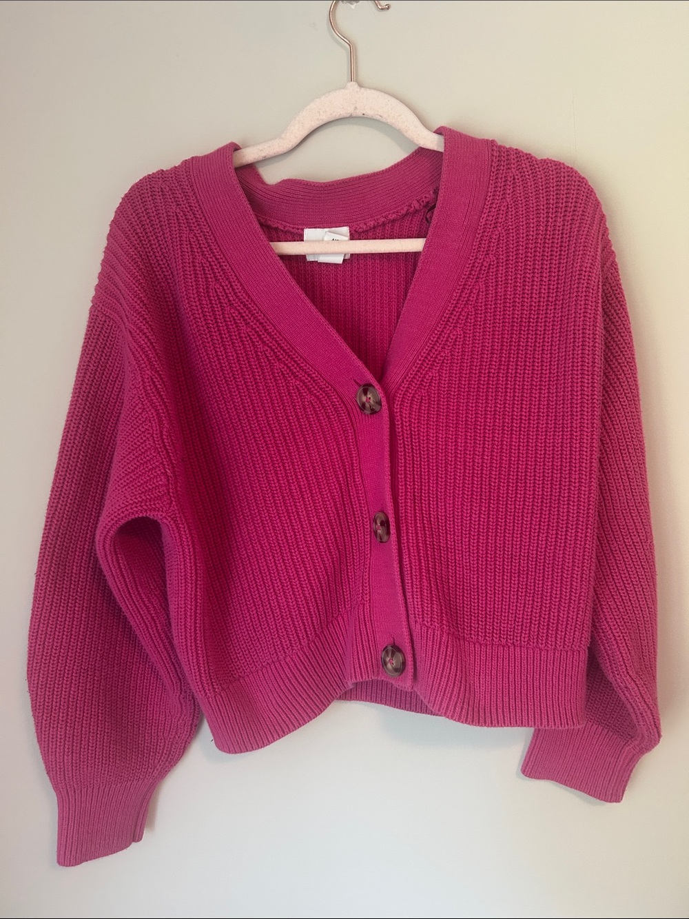 H&M Pink Knit Cardigan